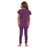 Girls summer pajama set Purple t-shirt + Pants